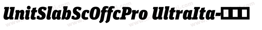 UnitSlabScOffcPro UltraIta字体转换